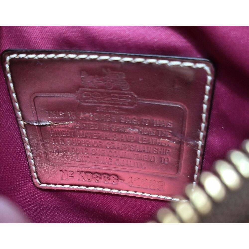 Coach Gold Tattersall With Script Logo Crossbody Bag in Cream and Gold Accents - Picture 10 of 16